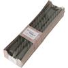 Boltze Candela Twisto (6 pezzi, grigio scuro, 20 cm, in cera, design moderno, candela, candela grigio chiaro, decorazione) 2022302