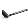 Woll Cook-It, mestolo con mestolo flessibile, larghezza 10 cm, lunghezza 32 cm, grigio, resistente al calore fino a 220°, lavabile in lavastoviglie