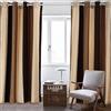 VIAGL Tende oscuranti per camera da letto, 100% oscuranti, isolamento termico, in ciniglia, colore verticale, a righe, tende per finestre per soggiorno (larghezza 132 x lunghezza 213 cm, marrone)