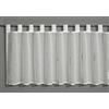 Gardinia Sehlbach Tenda bistrot, Scherlist a righe, Grigio argento, 140 x 48 cm, Tessuto trasparente, Aspetto naturale, Montaggio semplice, Certificato Oeko-Tex