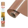 Siser® EasyWeed® Cappuccino, 30cm x 1mt, vinile termotrasferibile termoadesivo per personalizzare i tessuti, hobby creativi, certificato VeganOk e Oeko-Tex standard 100 classe I.