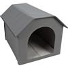 Drfeify Cuccia per Animali Domestici, 20,3 X 16,5 X 15,7 Pollici, Cuccia per Cani da Esterno Impermeabile Pieghevole in Nylon per Cani di Taglia Piccola e Media (GRAY)