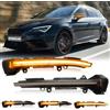 SONRUIJIE Frecce Laterale LED Compatibile Con Seat LEON III 5F 2013-on, IBIZA V KJ1 2017-on, ARONA KJ7 2017-on accessori,Indicatore di Direzione Laterale Ambra Dinamica Luce，Impermeabile IP68, 2 pezzi