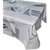 GX GARGIX GARGIX Tovaglia Plastificata Antimacchia Pvc Rettangolare Rotonda 6 12 Posti stampata (PVC-25, 120X160)