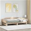 vidaXL Divano Letto con Letto Estraibile 90x190 cm Legno Massello Pino, divano letto estraibile, letto per ospiti, divano per ospiti, letto da giorno