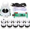 EG starts Encoder di giochi classici Arcade Cabinet Kit USB a PC Joystick Manico + 5 V luci LED Pulsanti per Arcade Gioco PC fai da te Progetto & Mame & Raspberry Pi fai da te parti di fai da te,