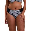 Sans Complexe - Pantaloni Seychelles-Nero, Stampa Graphic Palm Tree, 42-44