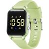 Timever orologio digitale bambina bambini con contapassi,sveglia,cronometro,luce,data-orologio per ragazzi e ragazze senza app e telefono con cinturino in silicone