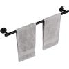KES Porta Asciugamani Bagno Nero Portasciugamani Parete Portaasciugamano Acciaio inossidabile 65 CM, A2000S65B-BK