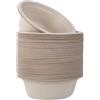 BUCOMTU 50 Pezzi 350 ml Disposable Paper Bowls, Ciotole Usa e Getta, Ciotole Usa e Getta Ecologiche, Ciotoline per Aperitivo, Piatti Carta per Picnic, Barbecue, Feste, Polpa di Bagassa