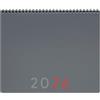 Finocam - Agenda Planner + Appunti Layout Mensile 2026 Layout Mensile + appunti Gennaio 2026 - Dicembre 2026 12 mesi Grigio Internazionale, Medio - 250x200 mm