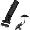 Alomejor Supporto ombrellone, Universale Resistente Nero, Supporto Giardino per Famiglie Spiaggia Shopping Carrello for Uso Versatile Esterno