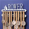 Qthrone Porta Medaglie Canottaggio Doppio - Medaglia Appendiabiti Vogatore - Rowing Medal Display Holder