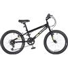 WildTrak - Bicicletta 20 per Bambini da 6 a 9 anni con freni regolabili - Nera