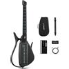 CYBER-G Enya CYBER-G Chitarra Smart Innovativa - Senza Corde Chitarra Travel Guitar portatile & Silent E-Guitar con tasti LED, Drum & Bass, centinaia di suoni, altoparlante integrato per apprendimento rapido