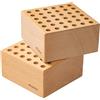 MEEDEN Portamatite e Porta Pennelli in Legno di Faggio, con 36 Fori, Organizer per Pennelli e Strumenti Artistici, Espositore, Confezione da 2 Pezzi