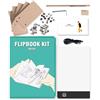 Neeho Flipbook Kit, kit Flipbook con pad luminoso per disegnare e tracciare con 300 fogli di carta premium preforata per flipbook, lightbox LED per realizzare flipbook animazione con viti di