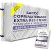 volila Sacca per Materasso Singolo (225 x 120 x 30cm) - Coprimaterasso Impermeabile per Trasloco e Custodia - Telo Plastica Protettivo Anti Acaro, Polvere e Macchie
