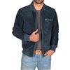 A1 FASHION GOODS Bomber da uomo in vera pelle scamosciata, con colori classici, nero, marrone, marrone navy, marrone chiaro, Marina Militare, XXXL
