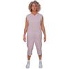 FERRUCCI COMFORT Pigiama Tutone Sanitario Estivo Smanicato in Cotone - 9008/8 - Adatto per anziani, Incontinenza, Alzheimer, Pantalone corto, Fresco (Rosa, L)