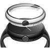 Misxi 2 Pezzi PC Cover Rigida con Protezione Schermo Compatibile con Google Pixel Watch 2/1 41mm, Custodia Anti-Caduta Alta Sensibilità per Pixel Watch, 1 Argento + 1 Nero