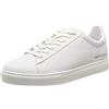 Armani Exchange Lace Up Sneaker, Scarpe da Ginnastica Basse Uomo, Bianco (White 00001), 39 EU
