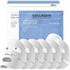 UNIHOC 6 Pezzi Maschera Viso al Collagene, Bio Collagen Real Deep Mask, Maschera Collagene Viso, Film di collagene puro, Riduce le Linee Sottili e le Rughe, Minimizzare i Pori, Migliorare l'elasticità