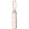 Impervius Patronum Portatile Compatto Ombrello Pieghevole da Viaggio con Maniglia a Moschettone e Striscia Riflettente per Uomo Donna Bambini, 8 Stecche, Anti UV, UPF 50+, Rivestimento Teflon, Sole Pioggia, Per Borsa