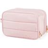 Gloppie Beauty Case da Viaggio Donna Borsa da Toilette Con Gancio Impermeabile Trousse Trucchi Per Cosmetici Borsa Porta Trucchi da Viaggio Ragazze, Rosa