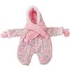 Götz 3402278 tuta da neve avvolta calda - set invernale completo per bambole. S - Set di vestiti e accessori da 3 pezzi per bambole da 30 a 33 cm