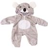 Götz 3402915 Tutina Koala - Tuta da bambola monopezzo taglia abbigliamento bambola. S - Set abbigliamento e accessori per bambole 30 - 33 cm
