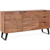 Bizzotto Credenza 2 ante 3 cassetti Isar