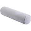 CUSROS Cuscino cilindrico in memory foam per cervicale, con fodera rimovibile e lavabile, supporto per colonna vertebrale e collo, cuscino rotondo per letto, seduta, gambe, schiena e yoga, grigio chiaro