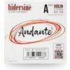 Hidersine Andante - Corda singola per violino da 4/4 a 3/4. Corda in acciaio con anima in corda facile da suonare. Ottimo tono e grande valore. Perfetto per studenti con violini full size e tre