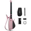 CYBER-G Enya CYBER-G Chitarra Smart Innovativa - Senza Corde Chitarra Travel Guitar portatile & Silent E-Guitar con tasti LED, Drum & Bass, centinaia di suoni, altoparlante integrato per apprendimento rapido
