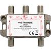 METRONIC Splitter TV/Sat 4 Uscite a spina F schermato metallo