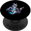 E-Guitar Lama Rock Stile Cool Musica Lama Elettrica Chitarra Rock Stile PopSockets PopGrip Adesivo