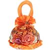 Gatuida Borsa tote da sera a forma di fiore per le donne elegante borsa per occasioni speciali leggera borsa cosmetica regalo per compleanni San Valentino, Arancione, 29x23x11cm