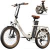 OneSportWay OneSport OT16-2 Bici Elettrica Pieghevole, 20 E-City Bike Portatile con Batteria Rimovibile 48V 17Ah & 250W Motore, 7 Velocità Crociera, Display LCD, Bluetooth APP, Bici Pieghevole Adulto, Unisex