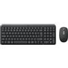 Logitech Tastiera + mouse Logitech MK250 Compact Combo Wireless/Bluetooth QWERTY IT con mouse ottico Ambidestro 1000dpi 3 tasti Grafite [920-013534]
