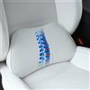 Dapucarin Cuscino Lombare Auto, Supporto Lombare Ergonomico in Memory Foam, Pelle Cuscino Schiena per Sedia Ufficio, Viaggio, Casa, Divano, Bianco, 1PC