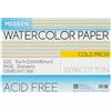 MEEDEN Blocco di carta dell'acquerello, 100% cotone Watercolor Paper Pad di 20 fogli, 140lb / 300gsm, carta di arte senza acidi per acquerello, guazzo e altro ancora, 26×18 cm stampa fredda