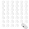 FortuneGlobe 40pcs Pro UHMWPE Mouse Dot Skate(White), 0,8 mm Nero Costruito per giocatori che Cercano Precisione Prestazioni Durature, Movimenti Fluidi, Compatibili con Tappetini in Vetro