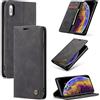 owlhold Cover iPhone X/iPhone XS Portafoglio Flip [Antiurtoo][Cavalletto][Carta Fessura] Cover Pelle per iPhone X/XS - Nero