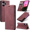 Azororo Cover per Xiaomi Redmi Note 13 Pro Plus 5G, Premium PU Pelle Custodia, Magnetica Carta Fessura Portafoglio Case, Flip Cavalletto Custodia per Redmi Note 13 Pro Plus 5G - Vino Rosso