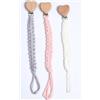 KEORHEZ 3 catenine per ciuccio, catenella per bambini, con clip regolabile per ciuccio, accessori per passeggini, seggioloni, biberon