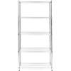 KuKoo Scaffale in metallo a 5 livelli Unità di stoccaggio per carichi pesanti Scaffali regolabili in altezza senza bulloni e piedini di appoggio 1000kg Capacità di peso 35cm x 90cm x 180cm