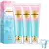 VIDSTW 3 Pezzi 100G Niacinamide Whitening Toothpaste Niacinamide Dentifricio Aroma Menta Dentifricio Senza Fluoro Adulti Promuove lo Sbiancamento Naturale Denti Alito Fresco