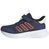 adidas X_PLR Hook And Loop Shoes Kids, Scarpe, Dark Blue/Semi Impact Orange/Ftwr White, 32 EU