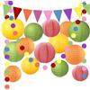YBwanli YBwanl lanterne di carta lanterne di carta colorate Siapplicano temi decorativi:battesimo addobbi compleanno bentornato decorazioni giardinoappendere16pezzi creatori atmosfera per feste riutilizzabili